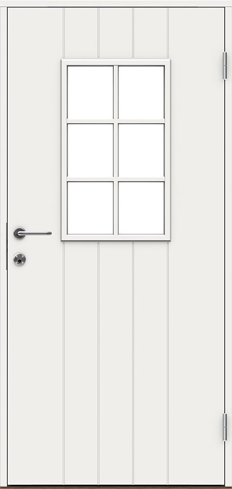 Входная деревянная дверь FD0015 белая по финской технологии