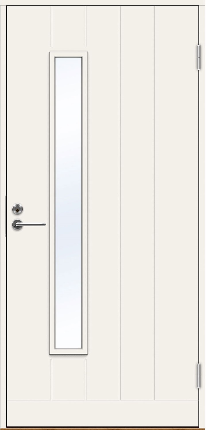 Входная финская дверь JELD-WEN Basic 0034 белая.