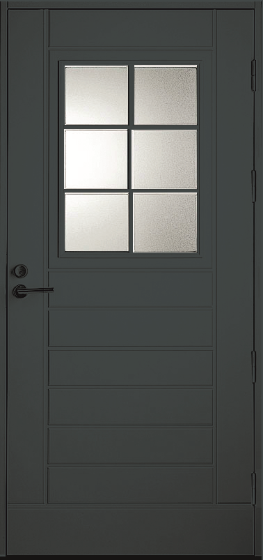 Входная финская дверь KASKI Classic UOL13 темно-серая