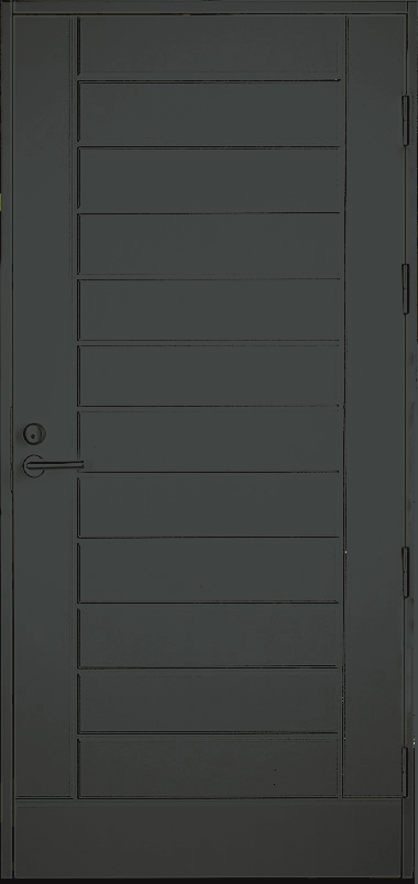 Входная финская дверь KASKI Classic UO6 темно-серая
