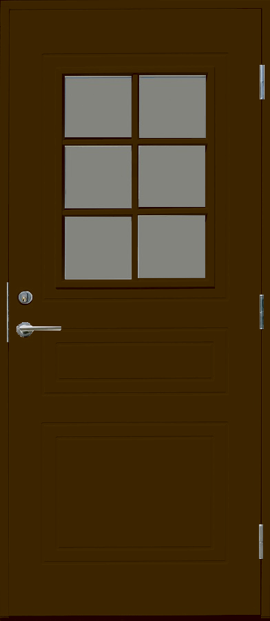 Входная финская дверь KASKI Home Vemdalen коричневая